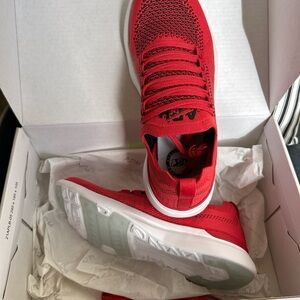 APL Vibrant Red Knit Sneakers